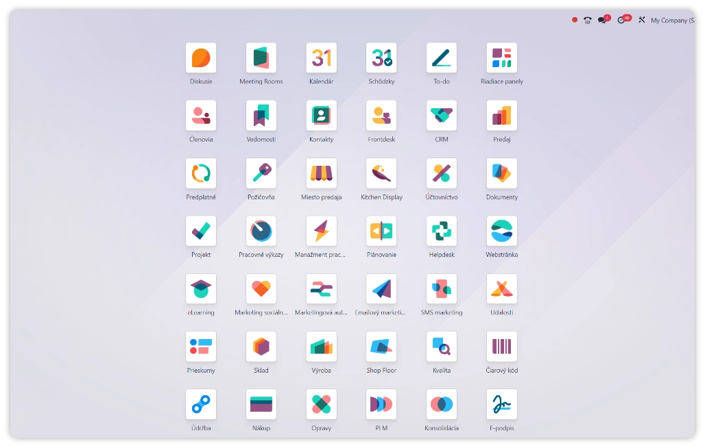 Odoo ERP systém